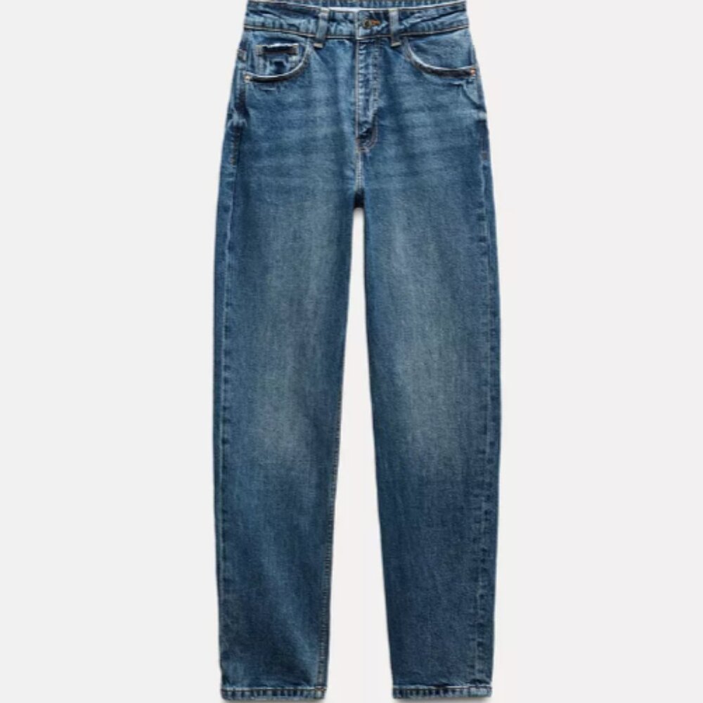 Zara High-Waist Mom Fit Jeans